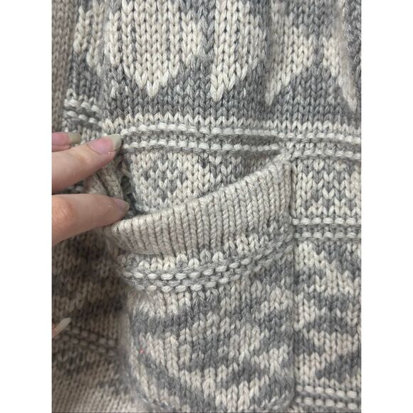 NWOT Stetson Wool Blend Cropped Shawl Collar Aztec Inspired Cardigan Women's XS - Picture 4 of 11